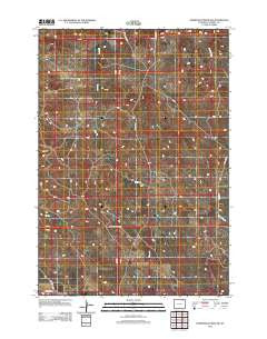 Homestead Draw SW Wyoming Historical topographic map, 1:24000 scale, 7.5 X 7.5 Minute, Year 2012