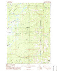 Hominy Peak Wyoming Historical topographic map, 1:24000 scale, 7.5 X 7.5 Minute, Year 1989