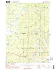 Hominy Peak Wyoming Historical topographic map, 1:24000 scale, 7.5 X 7.5 Minute, Year 1989