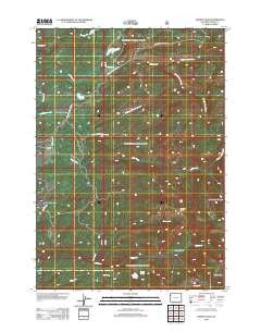 Hominy Peak Wyoming Historical topographic map, 1:24000 scale, 7.5 X 7.5 Minute, Year 2012