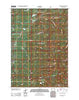 Hominy Peak Wyoming Historical topographic map, 1:24000 scale, 7.5 X 7.5 Minute, Year 2012