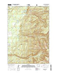 Hominy Peak Wyoming Current topographic map, 1:24000 scale, 7.5 X 7.5 Minute, Year 2015