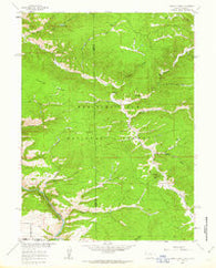 Horatio Rock Wyoming Historical topographic map, 1:24000 scale, 7.5 X 7.5 Minute, Year 1961