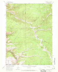 Horatio Rock Wyoming Historical topographic map, 1:24000 scale, 7.5 X 7.5 Minute, Year 1961