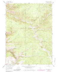 Horatio Rock Wyoming Historical topographic map, 1:24000 scale, 7.5 X 7.5 Minute, Year 1961