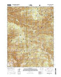 Horatio Rock Wyoming Current topographic map, 1:24000 scale, 7.5 X 7.5 Minute, Year 2015