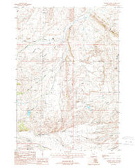 Horner Creek Wyoming Historical topographic map, 1:24000 scale, 7.5 X 7.5 Minute, Year 1987
