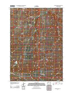 Horner Creek Wyoming Historical topographic map, 1:24000 scale, 7.5 X 7.5 Minute, Year 2012