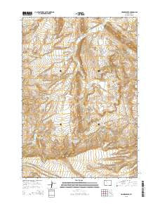Horner Creek Wyoming Current topographic map, 1:24000 scale, 7.5 X 7.5 Minute, Year 2015