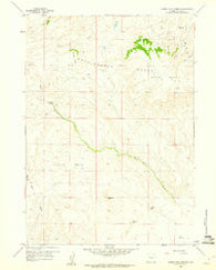 Horse Creek Springs Wyoming Historical topographic map, 1:24000 scale, 7.5 X 7.5 Minute, Year 1959
