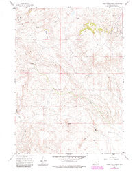 Horse Creek Springs Wyoming Historical topographic map, 1:24000 scale, 7.5 X 7.5 Minute, Year 1959