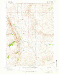 Horse Creek Wyoming Historical topographic map, 1:24000 scale, 7.5 X 7.5 Minute, Year 1962