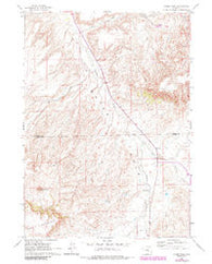 Horse Peak Wyoming Historical topographic map, 1:24000 scale, 7.5 X 7.5 Minute, Year 1960