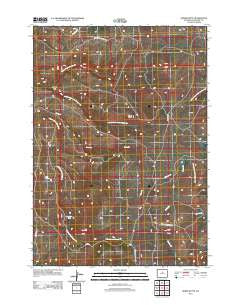 Horse Butte Wyoming Historical topographic map, 1:24000 scale, 7.5 X 7.5 Minute, Year 2012