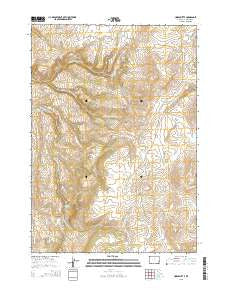 Horse Butte Wyoming Current topographic map, 1:24000 scale, 7.5 X 7.5 Minute, Year 2015