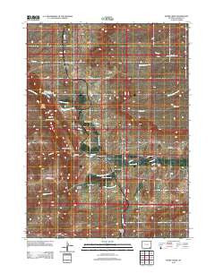 Horse Creek Wyoming Historical topographic map, 1:24000 scale, 7.5 X 7.5 Minute, Year 2012