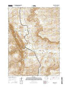 Horse Creek Wyoming Current topographic map, 1:24000 scale, 7.5 X 7.5 Minute, Year 2015