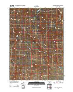 Horse Creek Springs Wyoming Historical topographic map, 1:24000 scale, 7.5 X 7.5 Minute, Year 2012