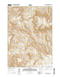 Horse Creek Springs Wyoming Current topographic map, 1:24000 scale, 7.5 X 7.5 Minute, Year 2015