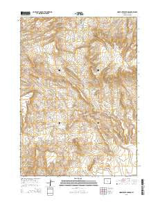 Horse Creek Springs Wyoming Current topographic map, 1:24000 scale, 7.5 X 7.5 Minute, Year 2015