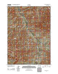 Horse Peak Wyoming Historical topographic map, 1:24000 scale, 7.5 X 7.5 Minute, Year 2012