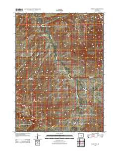 Horse Peak Wyoming Historical topographic map, 1:24000 scale, 7.5 X 7.5 Minute, Year 2012