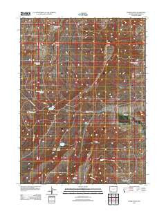 Horse Ranch Wyoming Historical topographic map, 1:24000 scale, 7.5 X 7.5 Minute, Year 2012