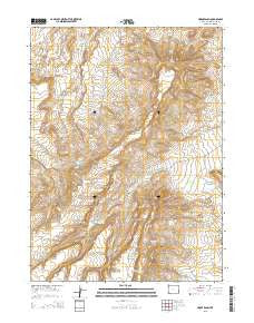 Horse Ranch Wyoming Current topographic map, 1:24000 scale, 7.5 X 7.5 Minute, Year 2015