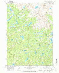 Horseshoe Lake Wyoming Historical topographic map, 1:24000 scale, 7.5 X 7.5 Minute, Year 1968