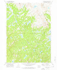 Horseshoe Lake Wyoming Historical topographic map, 1:24000 scale, 7.5 X 7.5 Minute, Year 1968