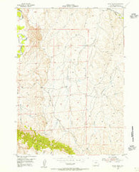 House Creek Wyoming Historical topographic map, 1:24000 scale, 7.5 X 7.5 Minute, Year 1954
