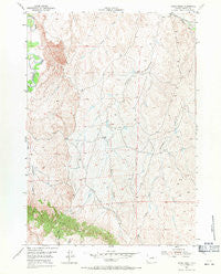 House Creek Wyoming Historical topographic map, 1:24000 scale, 7.5 X 7.5 Minute, Year 1954