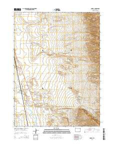 Howell Wyoming Current topographic map, 1:24000 scale, 7.5 X 7.5 Minute, Year 2015