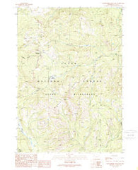 Huckleberry Mountain Wyoming Historical topographic map, 1:24000 scale, 7.5 X 7.5 Minute, Year 1989