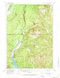 Huckleberry Mountain Wyoming Historical topographic map, 1:62500 scale, 15 X 15 Minute, Year 1956