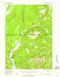 Huckleberry Mountain Wyoming Historical topographic map, 1:62500 scale, 15 X 15 Minute, Year 1956