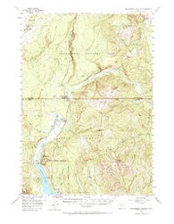 Huckleberry Mountain Wyoming Historical topographic map, 1:62500 scale, 15 X 15 Minute, Year 1956