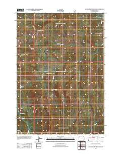 Huckleberry Mountain Wyoming Historical topographic map, 1:24000 scale, 7.5 X 7.5 Minute, Year 2012