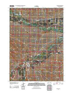 Hudson Wyoming Historical topographic map, 1:24000 scale, 7.5 X 7.5 Minute, Year 2012