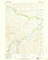 Hudson Wyoming Historical topographic map, 1:24000 scale, 7.5 X 7.5 Minute, Year 1957