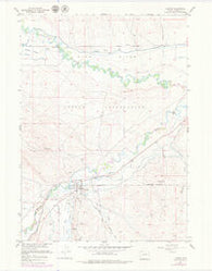 Hudson Wyoming Historical topographic map, 1:24000 scale, 7.5 X 7.5 Minute, Year 1957