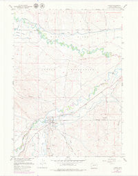 Hudson Wyoming Historical topographic map, 1:24000 scale, 7.5 X 7.5 Minute, Year 1957