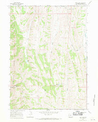 Huff Lake Wyoming Historical topographic map, 1:24000 scale, 7.5 X 7.5 Minute, Year 1967