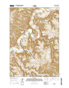 Hulett Wyoming Current topographic map, 1:24000 scale, 7.5 X 7.5 Minute, Year 2015