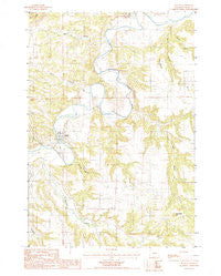 Hulett Wyoming Historical topographic map, 1:24000 scale, 7.5 X 7.5 Minute, Year 1984