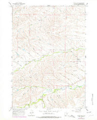 Hultz Draw Wyoming Historical topographic map, 1:24000 scale, 7.5 X 7.5 Minute, Year 1964