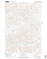 Hultz Draw Wyoming Historical topographic map, 1:24000 scale, 7.5 X 7.5 Minute, Year 1964