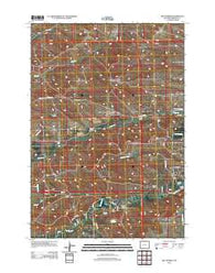 Hultz Draw Wyoming Historical topographic map, 1:24000 scale, 7.5 X 7.5 Minute, Year 2012