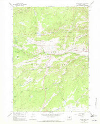 Hunter Mesa Wyoming Historical topographic map, 1:24000 scale, 7.5 X 7.5 Minute, Year 1967