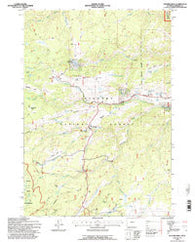 Hunter Mesa Wyoming Historical topographic map, 1:24000 scale, 7.5 X 7.5 Minute, Year 1993